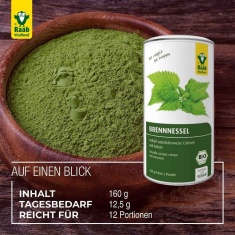 Био КОПРИВА / NETTLE – Raab Vitalfood (160 гр)