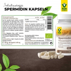 Био ПШЕНИЧЕН ЗАРОДИШ – СПЕРMИДИН – Raab Vitalfood (100 капс)