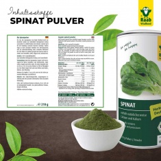 Био СПАНАК / SPINACH – Raab Vitalfood (210 гр)