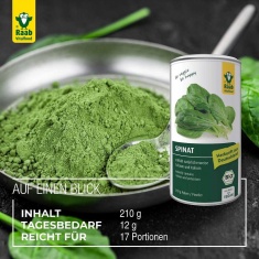 Био СПАНАК / SPINACH – Raab Vitalfood (210 гр)