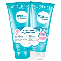 Bioderma ABCDerm Измивен гел + Колд крем за лице и тяло