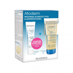 Bioderma Atoderm Комплект Intensive Baume Интензивен балсам 45 ml + Huile de douche Хидратиращо душ олио 100 ml 