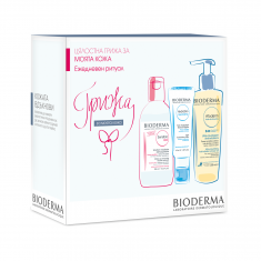 Bioderma Комплект Sensibio H2O 250 ml + Atoderm Душ-олио 200 ml + Hydrabio Гел-крем 40 ml