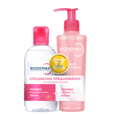 Bioderma Sensibio Мицеларна вода + Измивен гел