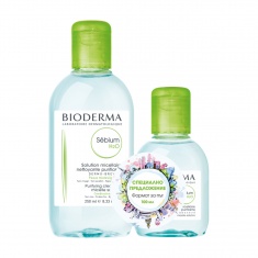 Bioderma Sebium Промо Мицеларна вода х250 мл + Мицеларна вода х100 мл