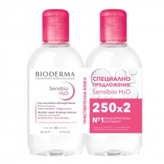 Bioderma Sensibio Мицеларна вода 2 броя х250 ml