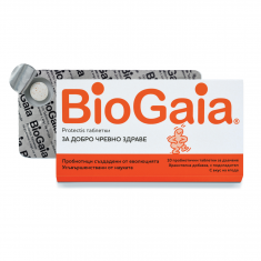 Биогайа Протектис Пробиотични таблетки за дъвчене за добро чревно здраве и висок имунитет, с вкус на ягода х10 броя