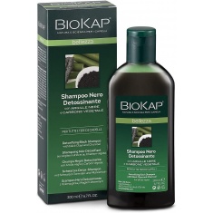 BioKap Шампоан с черна глина и активен въглен 200 ml