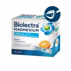 Биолектра Магнезий Форте Директ с вкус на портокал 250 mg х20 стика