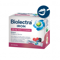 Биолектра Желязо Директ 12 mg желязо + витамини х30 стика