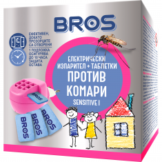 BROS Електрически изпарител против комари за деца + 10 таблетки