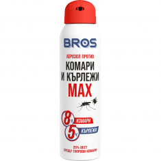 BROS Спрей Max против комари и кърлежи 90 ml