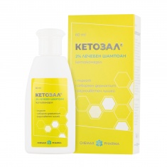 Chemax Pharma Кетозал Лечебен шампоан против пърхот 2% 60 ml