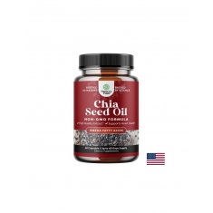Чиа (масло от семена) – Омега-3 за сърцето и съдовете, 500 mg, 60 капсули