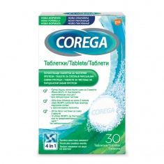 Corega Parts Таблетки за почистване на частични зъбни протези 30 броя