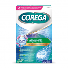 Corega Parts Таблетки за почистване на частични зъбни протези х30 броя