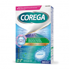 Corega Parts Таблетки за почистване на частични зъбни протези х30 броя