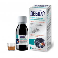 Дебол Сироп при суха и влажна кашлица 120 ml