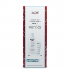 Eucerin AtopiControl Лосион за тяло 400 ml + Крем за ръце 75 ml