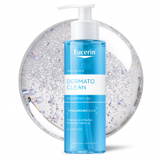 Eucerin® DERMATOCLEAN Измиващ гел за нормална и смесена кожа с хиалурон 200 ml