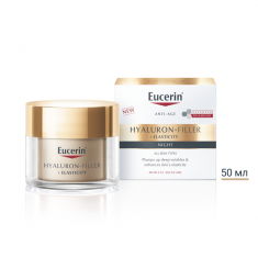 Eucerin Hyaluron-Filler + Elasticity Нощен крем за зряла кожа 50 ml