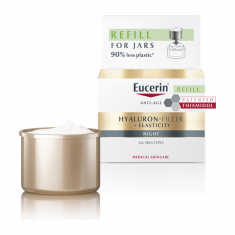 Eucerin® Hyaluron-Filler+Elasticity Нощен крем за лице - Пълнител 50 ml