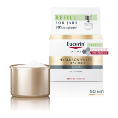 Eucerin® Hyaluron-Filler+Elasticity Нощен крем за лице - Пълнител 50 ml