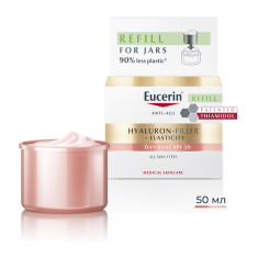 Eucerin® Hyaluron-Filler+Elasticity Озаряващ дневен крем SPF30 Пълнител 50 ml