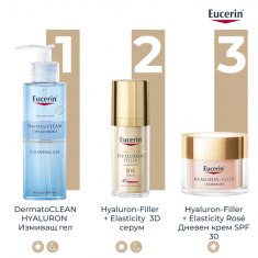 Eucerin® Hyaluron-Filler+Elasticity Озаряващ дневен крем SPF30 Пълнител 50 ml