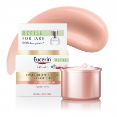 Eucerin® Hyaluron-Filler+Elasticity Rosy Озаряващ дневен крем SPF30 Пълнител 50 ml