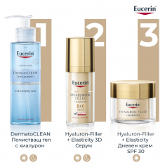 Eucerin Hyaluron-Filler+Elasticity SPF30 Дневен крем 50 ml + Пълнител 50 ml