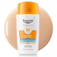 Eucerin Hydro Protect SPF50+ Слънцезащитен ултралек флуид за лице - Светъл 50 ml