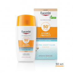 Eucerin Hydro Protect SPF50+ Слънцезащитен ултралек флуид за лице - Светъл 50 ml