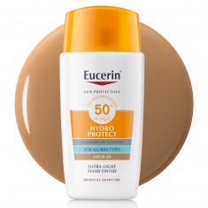 Eucerin Hydro Protect SPF50+ Слънцезащитен ултралек флуид за лице - Тъмен 50 ml