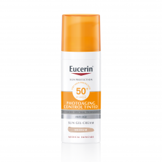 Eucerin Photoaging Control SPF50+ Оцветен слънцезащитен гел-крем за лице - Тъмен 50 ml