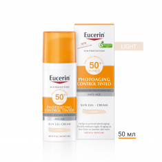 Eucerin Photoaging Control SPF50+ Оцветен слънцезащитен гел-крем за лице - Светъл 50 ml