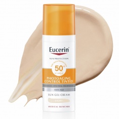 Eucerin Photoaging Control SPF50+ Оцветен слънцезащитен гел-крем за лице - Светъл 50 ml