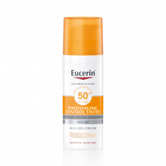 Eucerin Photoaging Control SPF50+ Оцветен слънцезащитен гел-крем за лице - Светъл 50 ml