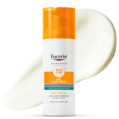 Eucerin Слънцезащитен гел-крем за лице за мазна кожа SPF 50+ 50 ml