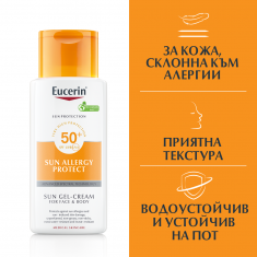 Eucerin Sun Allergy Protect SPF50+ Крем-гел против слънчеви алергии 150 ml х2 броя