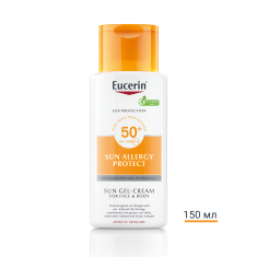 Eucerin Слънцезащитен крем-гел против слънчеви алергии SPF50 x150 мл