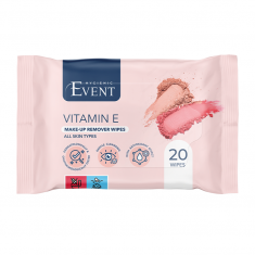 EVENT Make-Up Влажни кърпички за почистване на грим с витамин Е х20 броя