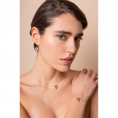 FARMA BIJOUX Чокър с триъгълна висулка 36/42 cm