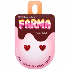 FARMA BIJOUX for Kids Обеци блестящи сърца