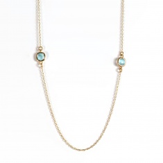 FARMA BIJOUX Колие кварцoво с тюркоаз 1GQ11