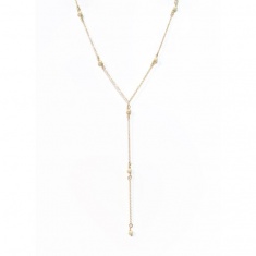 FARMA BIJOUX Колие с мъниста и висулка 12 cm Glamour Collection 43 cm
