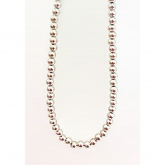 FARMA BIJOUX Колие сребърно с хромирани перли 1CROM