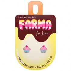 FARMA BIJOUX Обеци кексчета за деца 7 mm