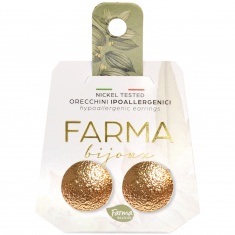 FARMA BIJOUX Обеци сатенирано копче 15 mm