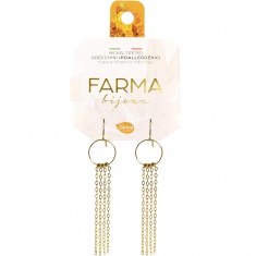 FARMA BIJOUX Обеци висулка водопад 50 mm